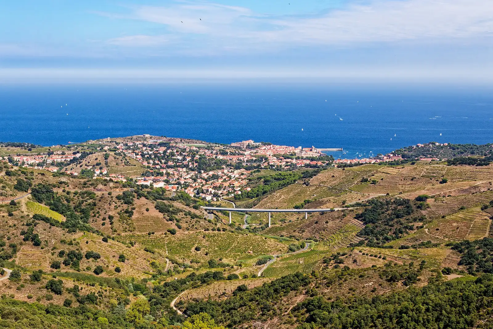 Boucle panoramique pour voitures anciennes sur la Côte Vermeille