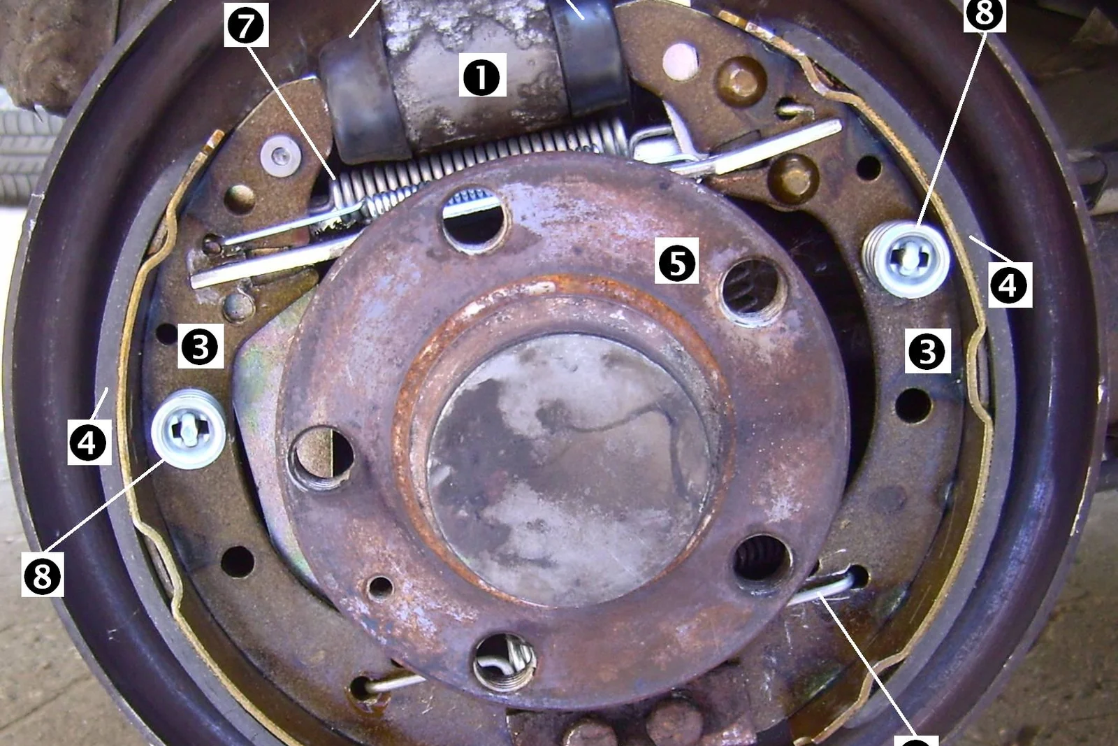 Révision et réglage des freins à tambour sur voiture ancienne