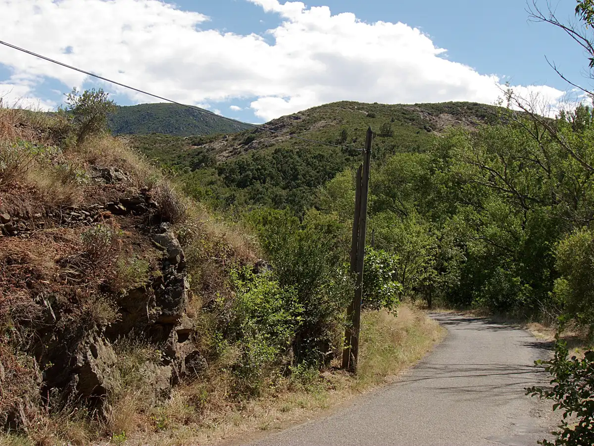 Petite route du coll de Banyuls dans les Albères